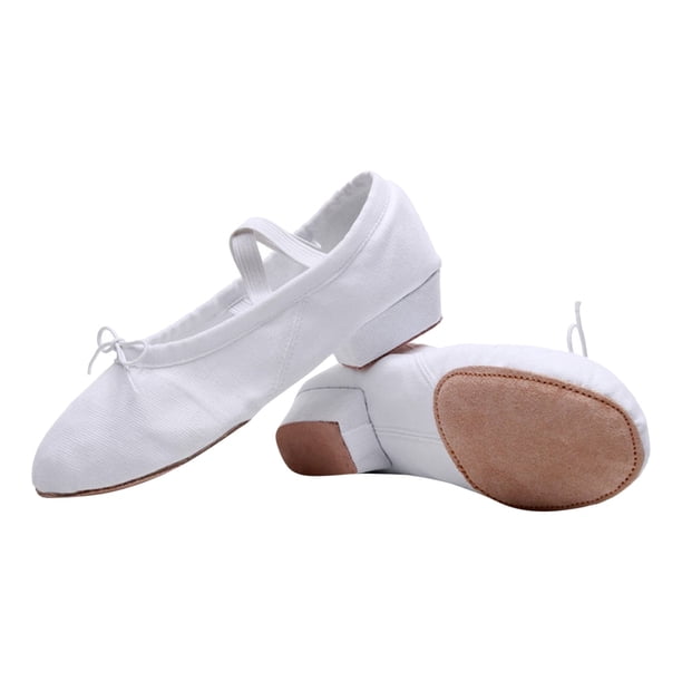 MKLEKYY Sandalias de Baile de Lona para Mujer, Zapatos de Entrenamiento de Suela Blanda, Zapatos de Ballet, Sandalias, Zapatos Casuales de Baile
