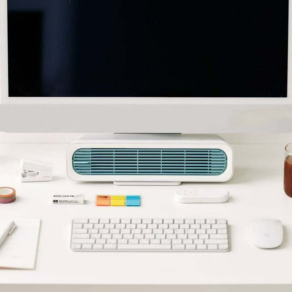 XEOVHV Small Portable Air Conditioners, No Drilling Kitchen Wall Air Conditioner Fan, 2 in 1 Standing & Through the Wall Mount Air Conditioner, for Bedroom, Kitchen, Office (Blue)