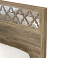 thumbnail image 4 of Aideliz Knotty Oak Wood Frame Queen Bed With Headboard, 4 of 7