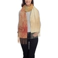 thumbnail image 2 of Women's Fashion Tassel Scarf, Abstract Vintage Fall Long Shawl, Lightweight and Warm, 2 of 9
