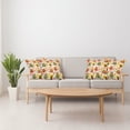 thumbnail image 3 of Ambesonne Fall Throw Pillow Cover 4 Pack, Colorful Owl Woodland Animals, 24", Multicolor, 3 of 5