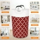 thumbnail image 4 of Cesta de ropa sucia plegable de algodón resistente al agua (estampado rojo 82L) Sywqhk Libre de BPA, 4 of 6