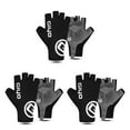 thumbnail image 3 of Soidarity 1 par de medio guantes de cuero PU con pantalla táctil, accesorios para trotar, mitones de ciclismo, equipo deportivo, suministros para Type1 NO1 Soidarity CBP489266, 3 of 6