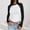 Black, variant on HOMBOM Womens Fall Going Out Tops Cold Shoulder Long Sleeve Colorblock Blue T Shirts Y2K for Ladies Slim