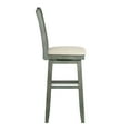 thumbnail image 3 of Weston Home Sheena Double X Back Bar Height Wood Swivel Stool, Antique Sage, 3 of 5