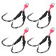 thumbnail image 4 of Metal Fishhook, 4pcs gancho de doble pesca flexible cuerda para atún para Caballa, 4 of 7