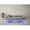 thumbnail image 3 of Ahgly Company Indoor Rectangle Abstract Blue Modern Area Rugs, 5' x 8', 3 of 4