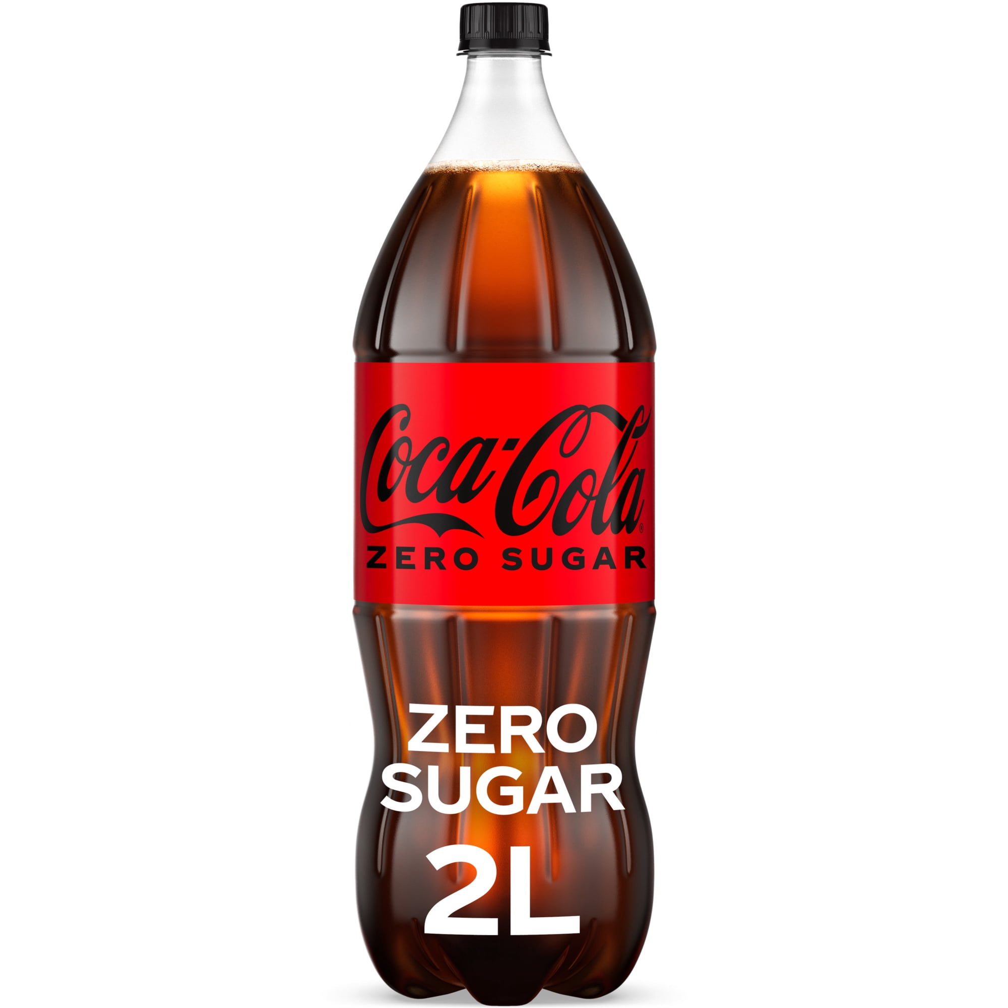 Coca-Cola Zero Sugar Soda Pop Bottle, 2 Liters