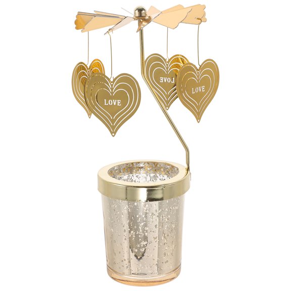 OUNONA Rotatable Candle Holder for Romantic Dinners, Festive Home Decor, Party Centerpiece, Elegant Candle Stand
