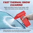 thumbnail image 3 of Mini Turbo Snow Blower, 130,000 RPM Mini LED Turbo Snow Blower for Car with Dual Mode Design, Portable Snow Whiz Turbo Blower Ideal for Vehicle Snow Removal and Home Cleaning, 3 of 7
