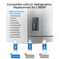 thumbnail image 2 of Waterdrop ADQ73613401 Replacement for LG® LT800P®, ADQ73613402, ADQ73613408, ADQ75795104, Kenmore 9490, LSXS26326S, LMXC23746S, LSXS26366S, Refrigerator Water Filter, 3 Pack (Package May Vary), 2 of 7