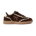 thumbnail image 3 of LUCKY STEP Womens Fashion Sneakers with Bow Detail Comfort Casual Shoes,Dark Brown, 3 of 6