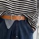 thumbnail image 2 of Cinturón de cuero para mujer para pantalones vaqueros, cinturón de cuero PU de moda con hebilla de aleación, 2 of 5