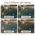thumbnail image 7 of ODIKA 5'x7' Washable Area Rug Dark Botanical Nightscape Design Enchanted Forest with Moonlit Sky Motif for Dining Room, Under Table, Home Office, Non-Slip Chair-Friendly, 7 of 7