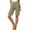 Army Green, variant on Bermuda Shorts for Women Knee Length Elastic High Waisted Comfy Lounge Short Pants Side Split Casual Summer Beach Vacation Shorts with Pockets