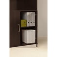 thumbnail image 4 of 36W 5 Shelf Bookcase with Doors in Mocha Cherry - Engineered Wood, 4 of 5