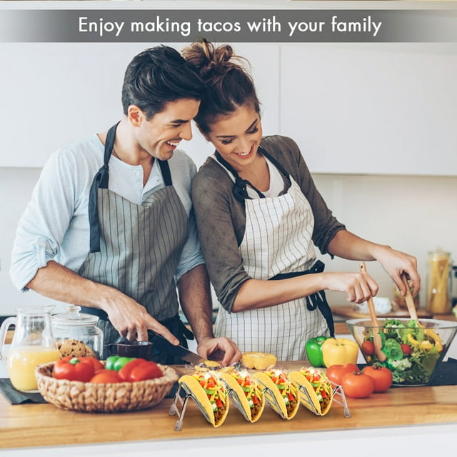 YLSHRF Rustproof 2 Packs Full Of Fun Taco Holder, Taco Holders, Taco Kit, For Dishwasher Oven