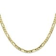 thumbnail image 2 of 10K Yellow Gold Figaro Chain Styles Necklace 4 mm Concave Open 24 inch, 2 of 4