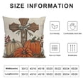 thumbnail image 5 of YINGXI Fall Pumpkin Autumn Cross Throw Pillow Case Decorative Farmhouse Thanksgiving for Home Couch Car Office Supplies 12x12in, 5 of 5