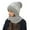 A-Grey82, variant on Womens One Piece Scarf Hat Solid Color Integrated Windproof Hat Scarf Winter 2 In 1 Scarf Knitted Hooded Scarf For Ladies