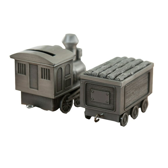 KAKOWELY 1Pack Cute Piggy Bank Train Model Ornament for Home Decoration