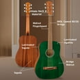 thumbnail image 5 of Fender FA-15 3/4-Scale Kids Steel String Acoustic Guitar - Green w/ Gig Bag, 5 of 8