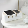 thumbnail image 4 of olkpmnmk Clearance Sale!Storage Bins,Box Cable Box Organizer White Cable Cable Durability Large Organizer Cable Box Housekeeping & Organizers,Home Storage, 4 of 7