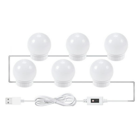 

Mightlink 1 Set LED Vanity Lights Ultra-Bright Flicker-Free Hidden Wire Design High Sensitivity Easy to Install Dimmable Energy-saving Infrared Induction Lamps Mirror LED Vanity Light Bulbs for Home