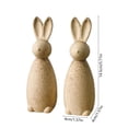 thumbnail image 3 of Unfinished Wooden DIY Blanks, Horse & Rabbit Shape Craft Kits, Natural Easy Decorate Decor for Family Craft Activities Easter Spring DIY Projects Home Desktop Party Ornaments Gift for Crafters, 3 of 6