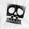 thumbnail image 2 of SpongeBob SquarePants SpongeBob Skull Spray Women's Crop Top T-Shirt, White, Large, 2 of 5