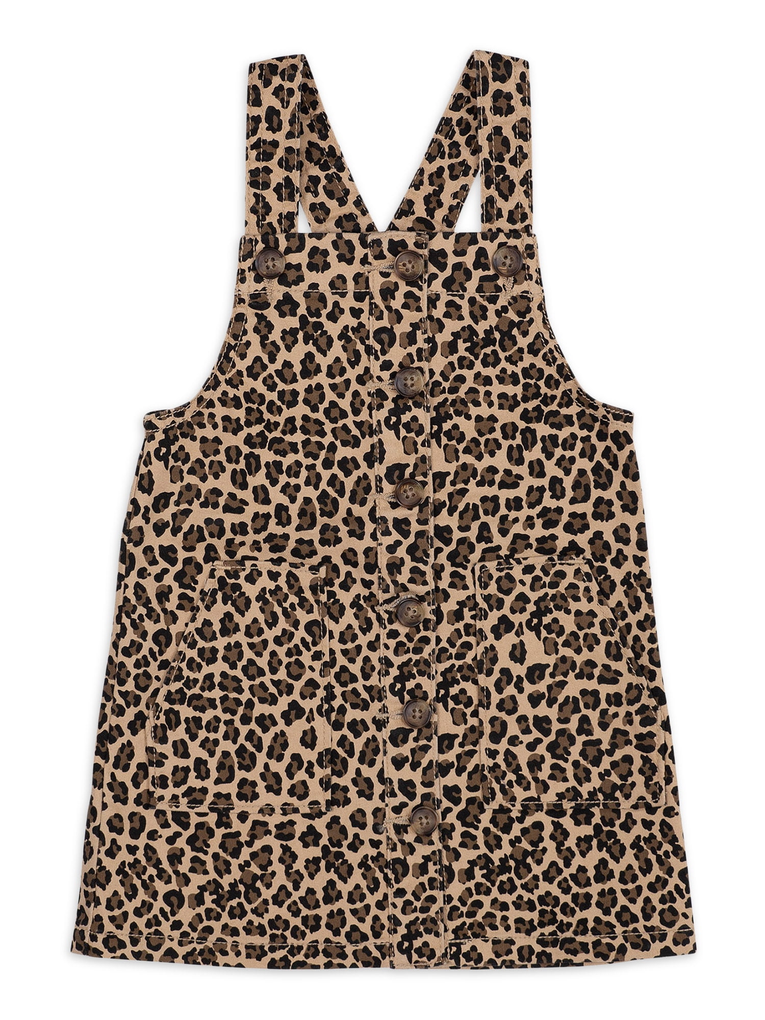 Juniors Girls Toddler Leopard Jumper Dress KD