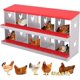 thumbnail image 3 of Historyli Nido para gallinas,de metal,con 10 compartimentos,para gallinero,fácil de recoger y limpiar,duradero,verde,sin patas,color rojo., 3 of 6