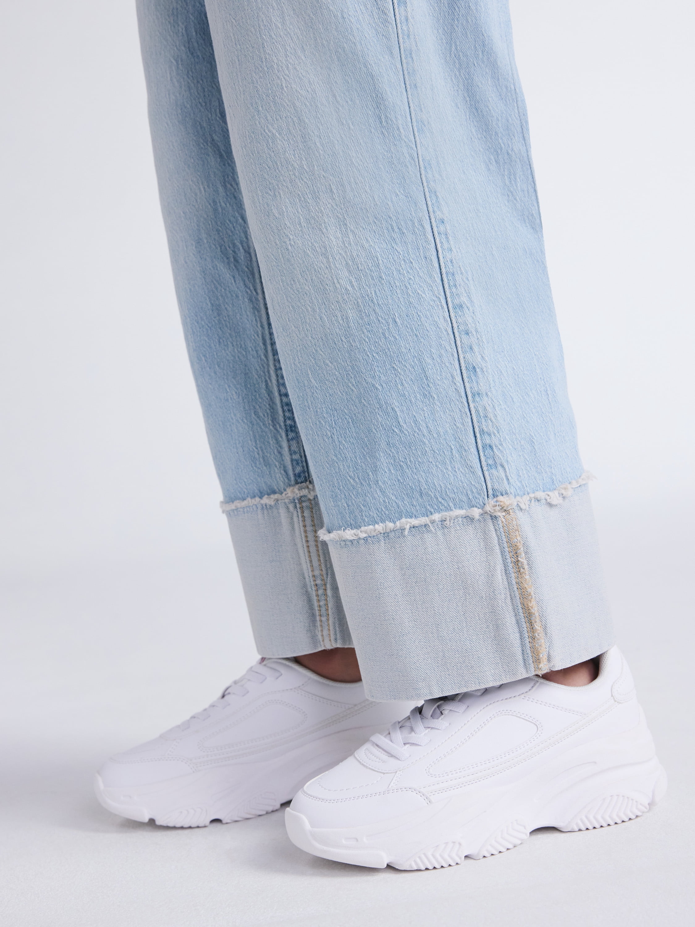 Weekend Academy Girls Cuffed Hem Jeans, Sizes 5-18