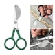 thumbnail image 5 of Tijeras de costura para bordar, tijeras afiladas y resistentes para manualidades con mango compensado, tijeras para apliques, tijeras para confección Verde Macarena Tijeras de pico de pato, 5 of 8