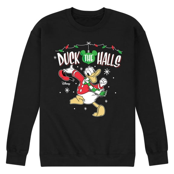 Disney - Duck The Halls - Men's Crew Fleece Sweatshirt Sweatshirt