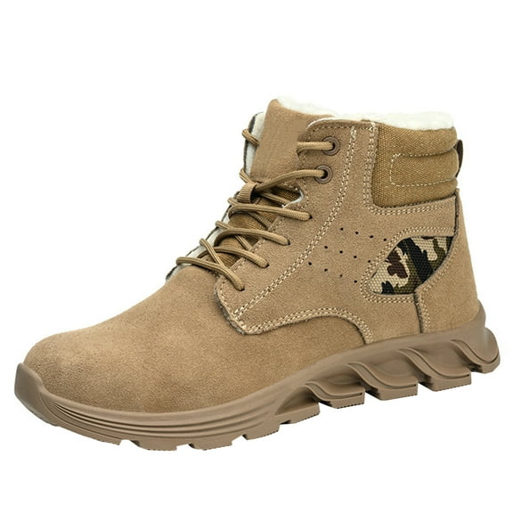 Steel Toe Cap Trainers for Men Women Safety Boots Lightweight Warm Winter Steel Toe Sneakers Non Slip Work Shoes