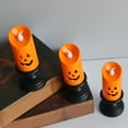 thumbnail image 6 of sruoe Flameless Candles, Wick Flameless Candle, Electronic Candles, Indoor Tabletop Decor, Battery Operated Flameless Lanterns, Candle Light for Halloween Christmas Party Holiday Decor, 6 of 7