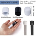 thumbnail image 2 of 70Pcs Door Stoppers Bumper Tips Door Stop Rubber Tips Replacement Silicone Door Stop Caps Tips Bumpers Spring Hinge End Caps for Door Wall Floor Protection White Black 13x11mm colorful, 2 of 9