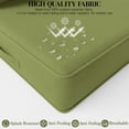 thumbnail image 4 of Snubbull Outdoor Deep Seat Cushion Set, 4 Pieces 24"x24"x5" Patio Furniture Replacement Cushions with Tie Straps, Waterproof Fade Resistant Removable Zipper Cover, Light Green, 4 of 7