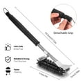 thumbnail image 3 of RIOGOO Grill Brush and Scraper for Outdoor Grill, 17" Wire Bristles Barbecue Cleaning Brush for Gas/Charcoal Grilling Grates,BBQ Cleaner Accessories, 3 of 7