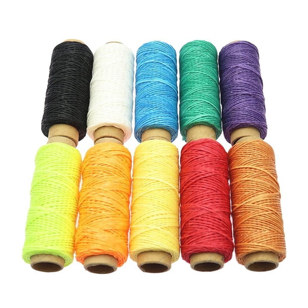 10pcs de Hilo de Encerado Colores Hermoso para Reparación de 122 Zulema Cordón de hilo de algodón encerado