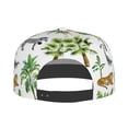 thumbnail image 5 of Flat Bill Trucker Hats for Women Men - zebra tiger Giraffe Tropical palm tree Adjustable Flat Baseball Cap Snapback Hats Dad Hats for Men, 5 of 7