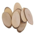 thumbnail image 3 of 5x 10 Piezas 85-90mm Rebanadas de Troncos de Ovaladas Pirograbado Decoración Artesanal, 3 of 8