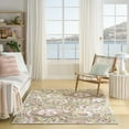 thumbnail image 5 of Nourison Home Aloha 5'3" x 7'5" Sage Rose Farmhouse Rug, 5 of 9
