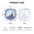 thumbnail image 6 of Gaeub Not All Who Wander Are Lost2 Square Chair Seat Covers, Stretch Fitted Printed Chair Seat Cushion Cover for Kitchen, Office - One Size, 6 of 9