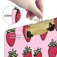 thumbnail image 6 of FORMRS Acrylic Clipboard with Low Profile Clip Standard A4 Letter Size, 12.5" x 9", Cartoon Strawberry, 6 of 8