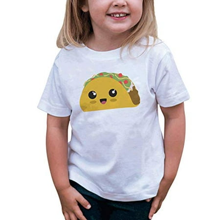 

7 ate 9 Apparel Kids Fiesta Cute Taco Cinco De Mayo White T-Shirt