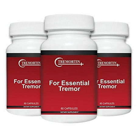 Tremortin –3 Pack- Best Natural Aid for Essential Tremor - Provides Relief for Shaky Hands, Arm, Leg, & Voice