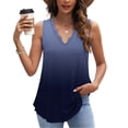 thumbnail image 2 of Babysbule Women's V-Neck Lace Sleeveless Blouse Casual Fashion Comfortable Lightweight Top for Daily Wear, 2 of 7