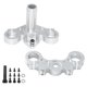 thumbnail image 1 of Metal Triple Clamp Kit RC Reemplazo de bicicletas RC Accesorios de actualización de bicicleta para 1/4 Motorcilla eléctrica Plata, 1 of 8